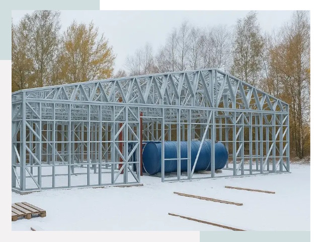 Металлические ангары в Калининграде