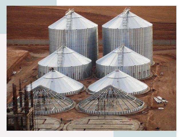 Строительство зерновых силосов в Калининграде