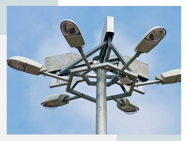 Монтаж осветительных мачт в Калининграде