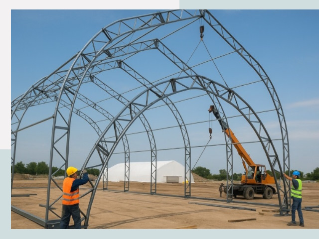 Монтаж ангаров в Калининграде от 607 руб. - Надежно и быстро